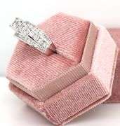 10kt White gold 2ctw Illusion set diamond engagement ring
