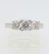 Classic Three Stone Diamond Engagement Ring