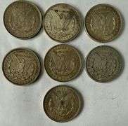 7 1921 Morgan Dollars
