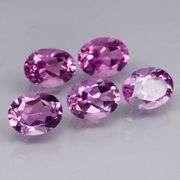 Glittering 8.20ct oval cut Bolivian Amethyst set