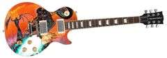 Meat Loaf Signed Custom Graphics Bat Out of Hell LP Guitar ACOA