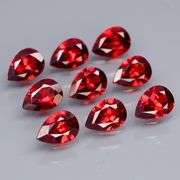 Top color!! 7.37ct 9pc Mozambique Garnet set