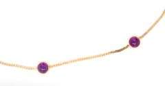 14kt Yellow gold amethyst bracelet