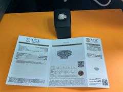 CERTIFIED 14K WHITE GOLD DIAMOND RING