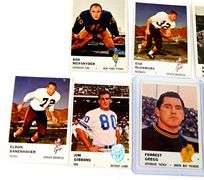 Lot of 11 F.H.F. 1961 Football Cards