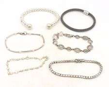 Group lot of 6 Vintage 925 sterling silver bracelets