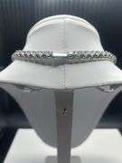 18 Kt White Gold Plated 45.5 Cttw Lab Simulated Diamond Tennis Necklace