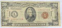 $20 Hawaii Emergency Issue 1934 A Silver Certificate.