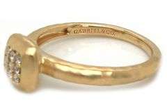 New Gabriel & Co. 0.09ctw Pave Diamond Ring in 14K