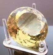 Stupid big! 120.57ct round cut Citrine!