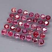 Premium 3.85ct 35 piece round cut Ruby set