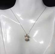 Favorite White Gold Single Cut Diamond and Akoya Pearl Pendant on Chain