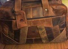 Handmade Full Grain Leather Duffle Bag