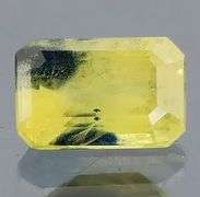 Rare bi-color .56ct blue and yellow Sapphire