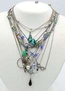 Vintage 925 sterling silver group lot of 13 necklaces