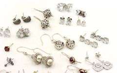 Group lot of Vintage 925 sterling silver earrings
