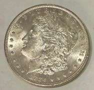 1884 O Roll BU  Morgan Dollar Frosty White