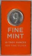 10 Troy Ounce .999 Fine Silver Bar 9 Fine Mint. New In Box