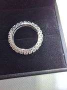 ELEGANT PLATINUM NATURAL DIAMOND WEDDING BAND