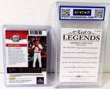 Shohei Ohtani Leaf Legends Baseball Card, Gem Mint 10