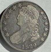 1829/7 Large Letters Bust Half