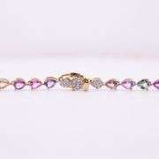 Astonishing 42.04 cts. Multi-Color Sapphire Necklace