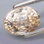 One of a kind! 1.34ct bi-color champagne Zircon