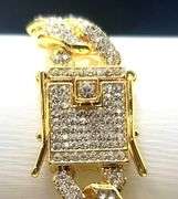 55 Ctw. Impressive 40.5 Gram 14K Gold Plated Miami Cuban Link Bracelet