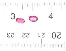Premium .96ct natural pink set of Sapphires
