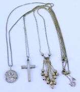 3 Sterling Silver Necklaces