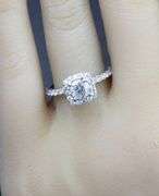 14kt White gold 0.50ctw round brilliant cut diamond engagement ring