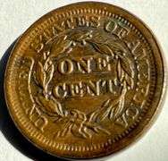 Choice BU Chocolate Brown 1852 Large Cent