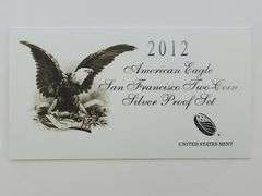2012 American Eagle San Francisco 2 coin Silver Proof Set, PF & Reverse PF