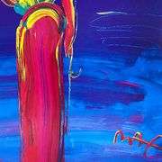 Umbrella Man with Cane by Peter Max