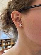 1.15CTW Diamond Clover Stud Earrings