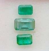 Gorgeous 2.09ct 3pc Emerald set!