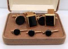 Cufflinks and Stud Set with Extra Cufflinks