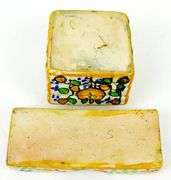 Vintage Spanish Pottery Inkwell & Pen Holder