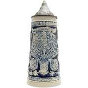 Oktoberfesthaus German Coat of Arms Ceramic Tankard with Lid