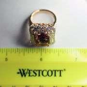 Stunning 8cts Morganite and Diamond Ring