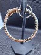 ELEGANT 14K YELLOW GOLD HOOP EARRINGS
