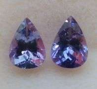 High fire 1.44ct set of pear cut Tanzanite!!!