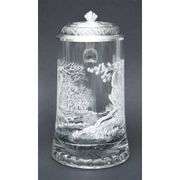 White-Tail Deer Beer Stein with Pewter Lid