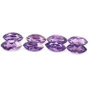 Stunning 15.93ct matched trillion cut real Brazilian Amethyst set