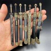 Lot of 7 Miniature Ancient Swords with Sheaths
