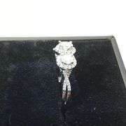 ELEGANT 14K WHITE GOLD ENGAGEMENT RING