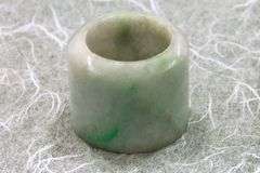 Qing Dynasty Jadeite Archer's Ring