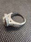 ENCHANTING 14K WHITE GOLD CLUSTER RING