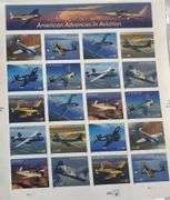 20 Stamps American Aviation Collectible Stamp Sheet