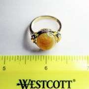 Striking 14K Opal and Diamond Ring